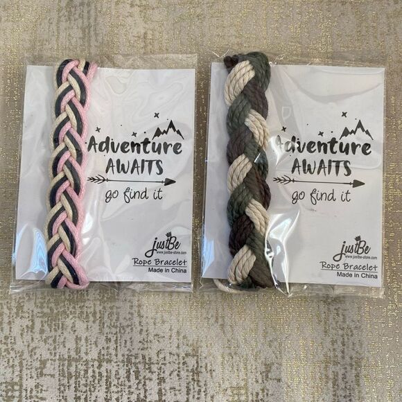 Two Adventure Awaits Rope Bracelets. NWT - Picture 1 of 2
